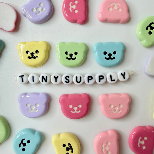 15MM x 20MM Colorful Bear Themed Cartoon Character Flatback Cabochons