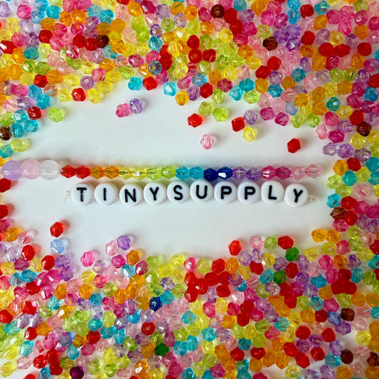 4MM Bicone Translucent Mix Acrylic Bead
