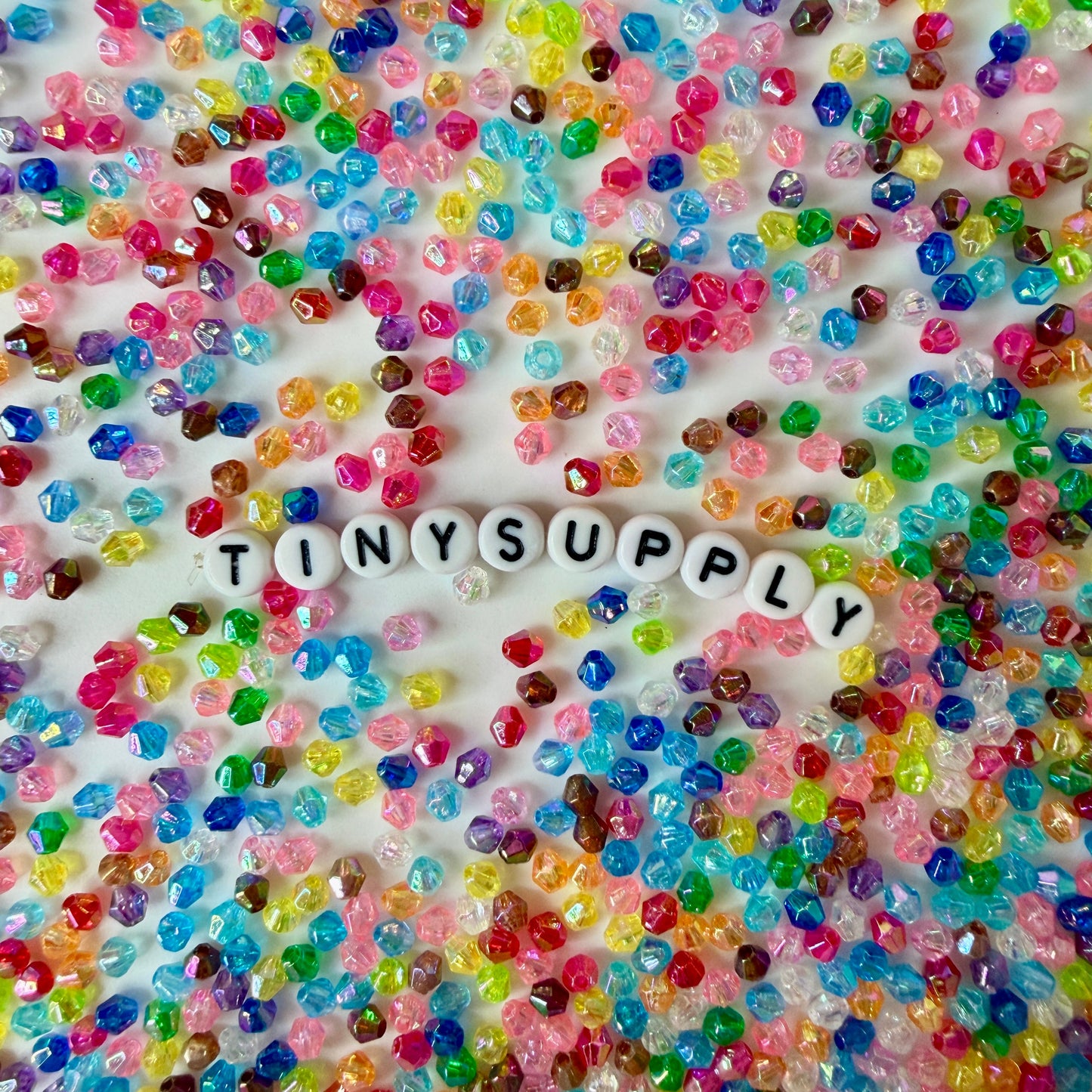 4MM/6MM Bicone AB Mixed Color Acrylic Beads