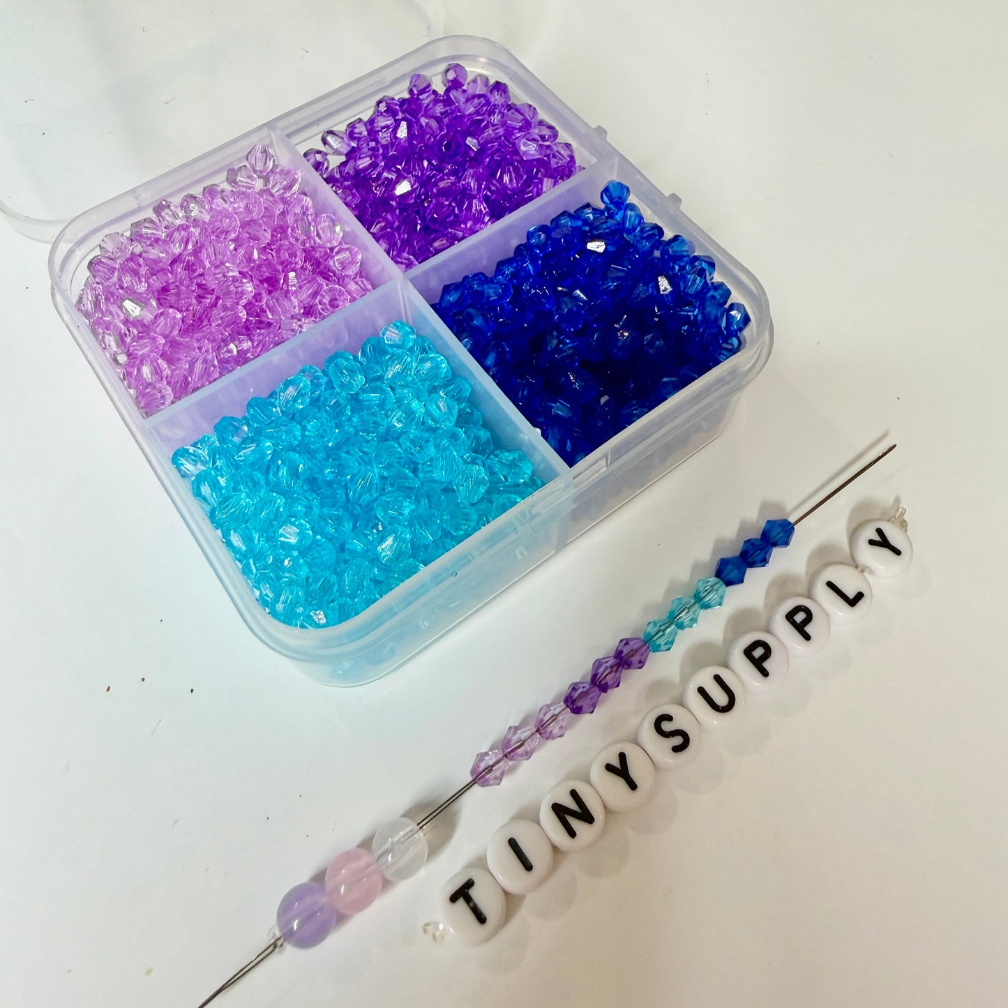 4MM Bicone Mix Color Themed Acrylic Bead Sets (1200 beads/box)