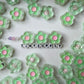 Chunky Flower Enamel Acrylic Bead (18x24mm)