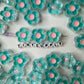 Chunky Flower Enamel Acrylic Bead (18x24mm)