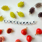 Red Pomegranate, Green Purple Grapes Resin Charms