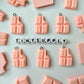 Pink/Brown Chocolate Bar Charm (25mm x 19mm)