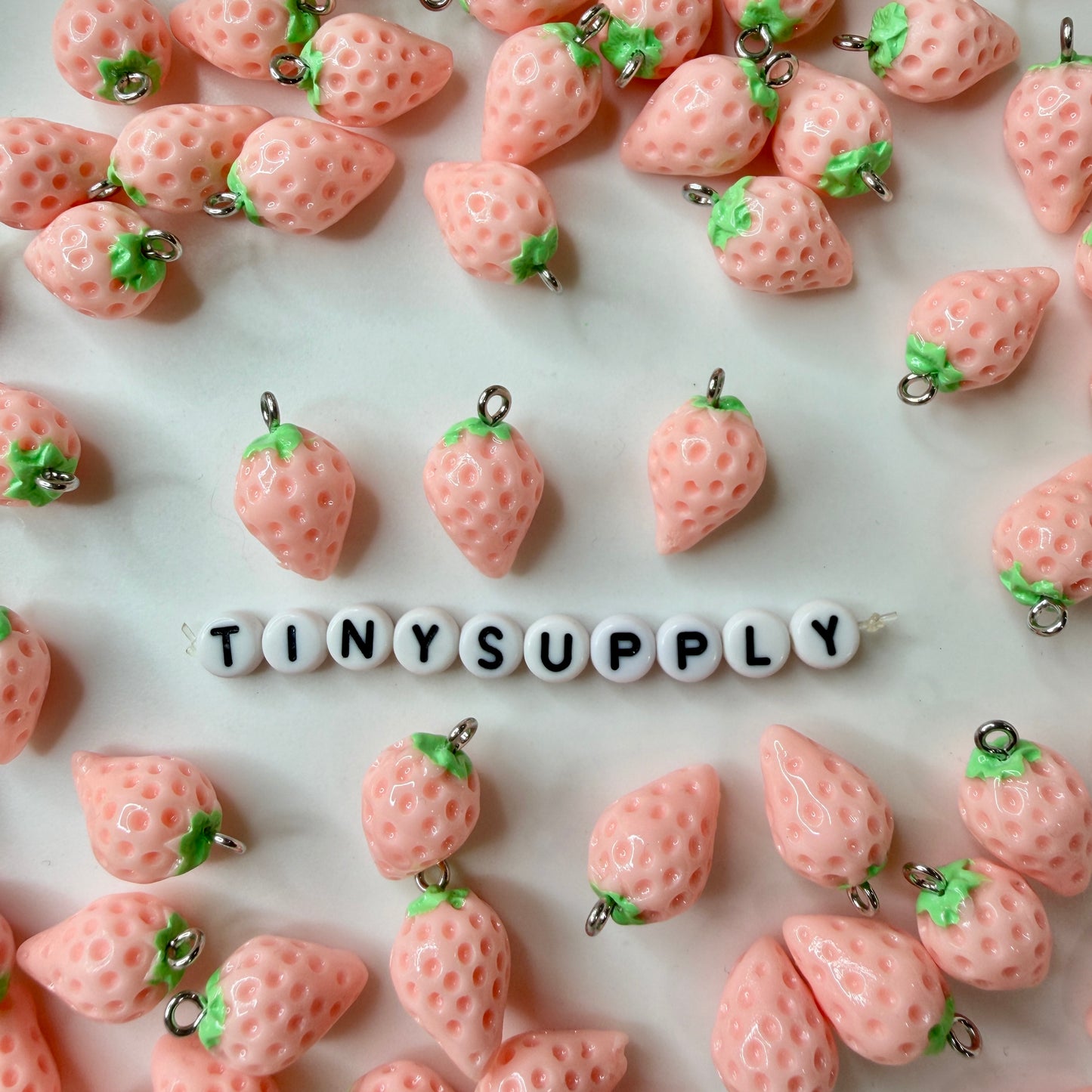 22MM Pink and Red Strawberry Charm