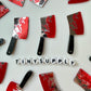Fake Bloody Knife Charm, Halloween and Horror Themed Acrylic Charm