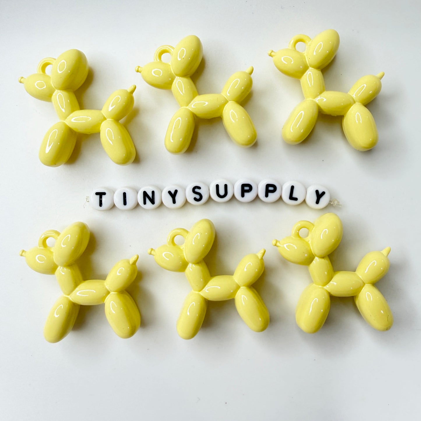 3CM Pastel Puffy Balloon Dog Resin Charm