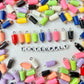 Colorful Pencil Charm with Eye Pin (22mm x 4mm)