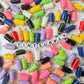 Colorful Pencil Charm with Eye Pin (22mm x 4mm)