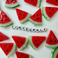 Resin Watermelon Slice Charm (28mm x 14mm)