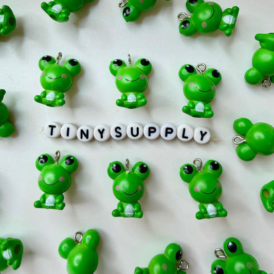 Froggy Frog Green Charm (21mm x 15mm)