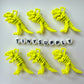 37MM X 27MM Matte Enamel Alloy T-Rex Animal Themed Charms