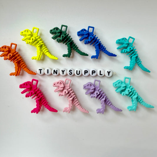 37MM X 27MM Matte Enamel Alloy T-Rex Animal Themed Charms