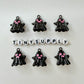 Boo-gie Faux Pearl Ghost Theme Enamel Coated Metal Charms