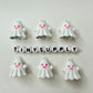 Boo-gie Faux Pearl Ghost Theme Enamel Coated Metal Charms