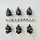 Boo-gie Faux Pearl Ghost Theme Enamel Coated Metal Charms