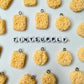 Instant Ramen Noodle Charm with Eye Pin Round or Square