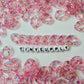 AB Light Pink Transparent Acrylic Plastic Chain Links Pieces (19mm x 14mm)