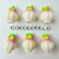 Resin Vegetable Charms  (Red Pepper, Yellow Pepper, Garlic) Food Themed Charms