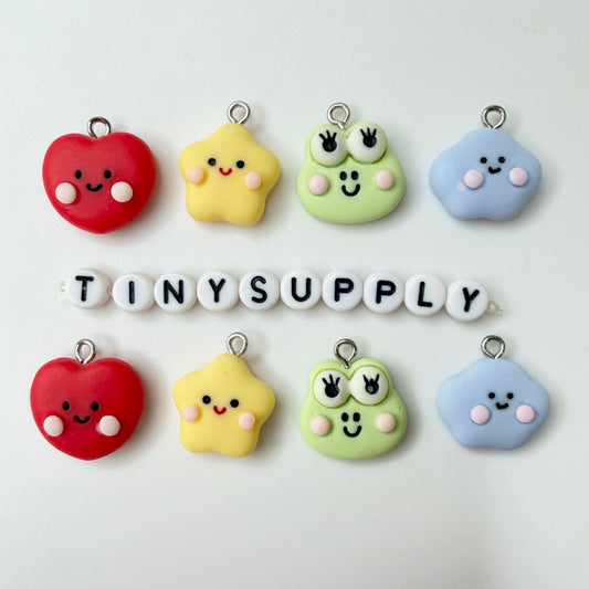 Frog Animal, Heart, Cloud, Star Resin Charms (15MM-20MM)