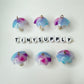 22MM Ombre Yellow, Green, Purple and Blue Umbrella Resin Charm