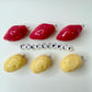 Large Potato, Sweet Yam and Red Date, Food Themed Acrylic Charms