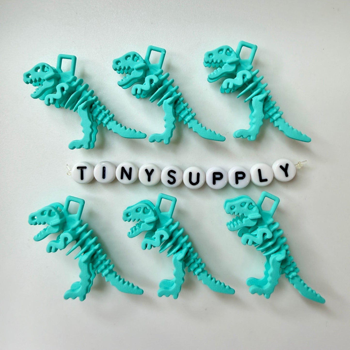 37MM X 27MM Matte Enamel Alloy T-Rex Animal Themed Charms