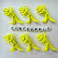 37MM X 27MM Matte Enamel Alloy T-Rex Animal Themed Charms