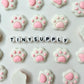2CM Pink Paw Flatback, Cabochon Animal Themed