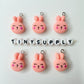 Bunny, Elephant, Flower, Frog, and Duck Charms