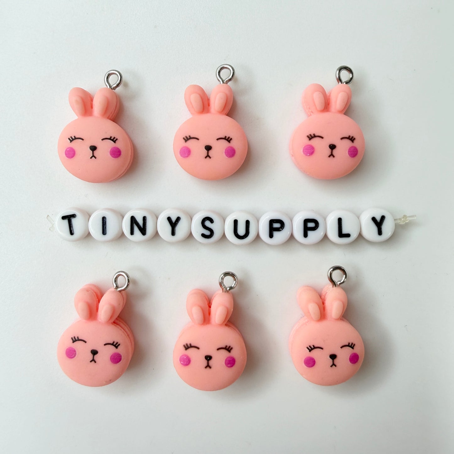 Bunny, Elephant, Flower, Frog, and Duck Charms