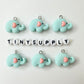 Bunny, Elephant, Flower, Frog, and Duck Charms
