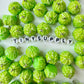1.7cm x 1.5cm Green Cabbage, Food Themed Charms