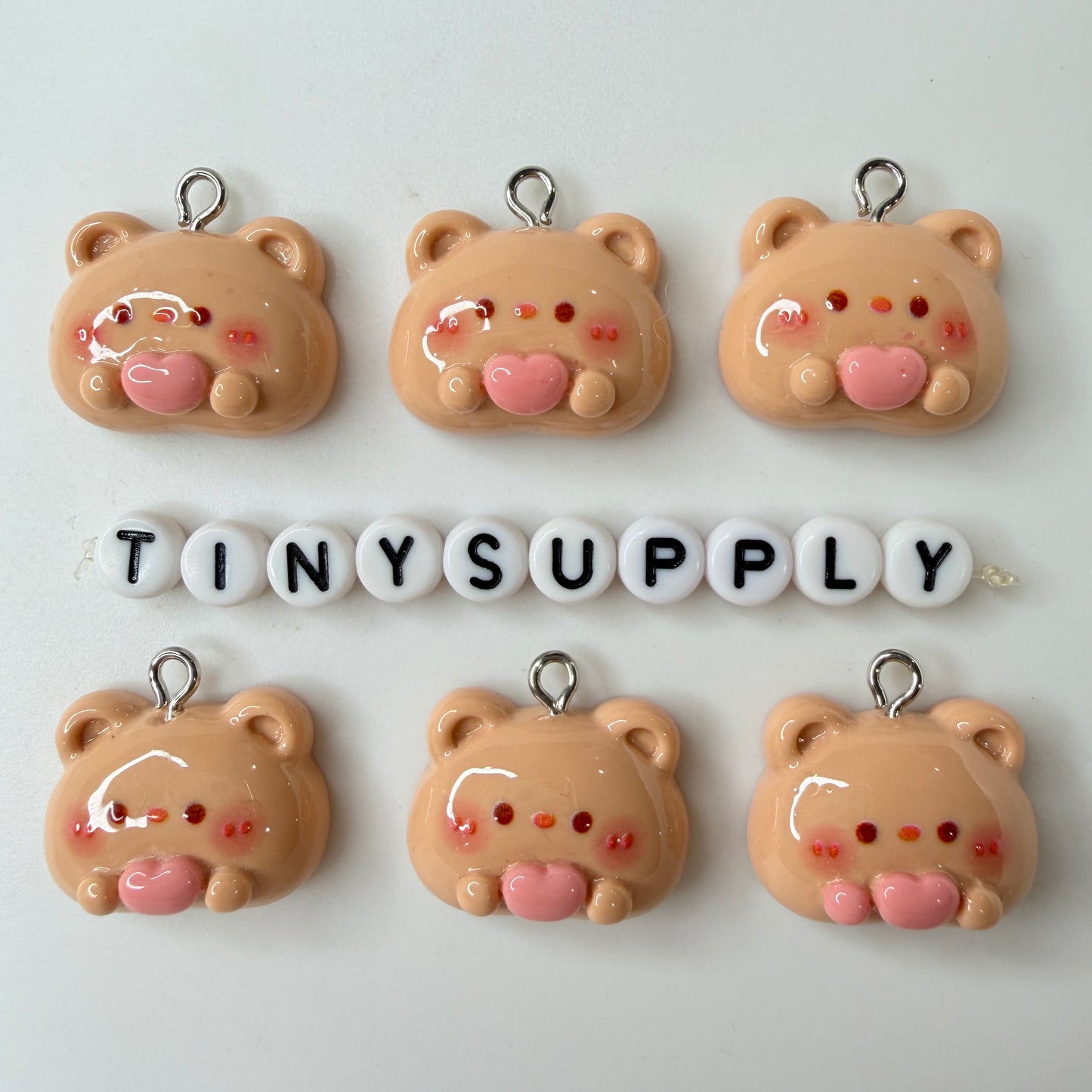 Chibi Animals (Hamster, Bunny, Panda, Chicken, Cat, Bear) Resin Themed Charms