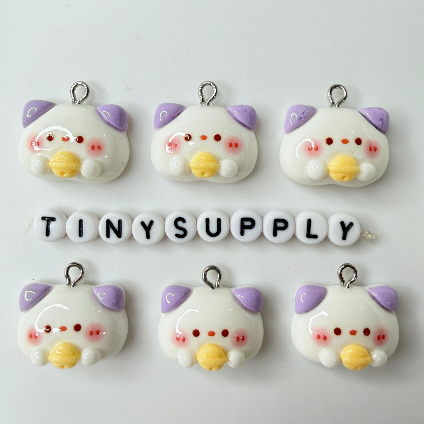 Chibi Animals (Hamster, Bunny, Panda, Chicken, Cat, Bear) Resin Themed Charms