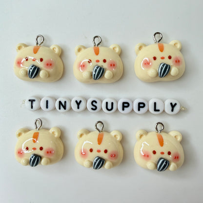 Chibi Animals (Hamster, Bunny, Panda, Chicken, Cat, Bear) Resin Themed Charms