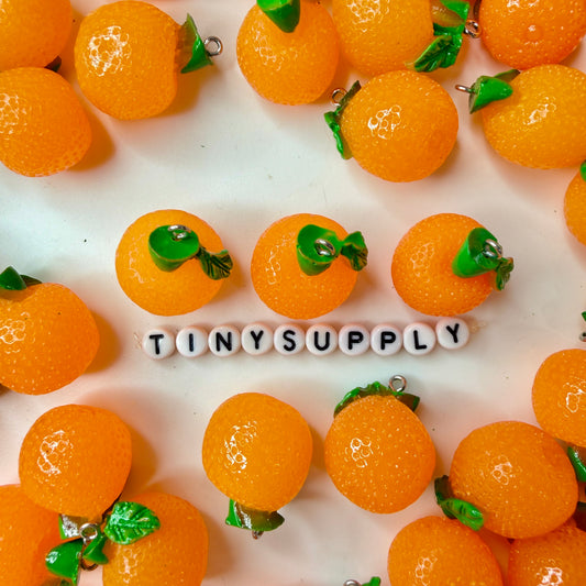 Resin Orange Charm (25mm)