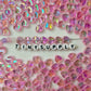 8MM Light Pink Acrylic Heart Spacer Beads with Vertical Hole