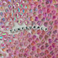 8MM Light Pink Acrylic Heart Spacer Beads with Vertical Hole
