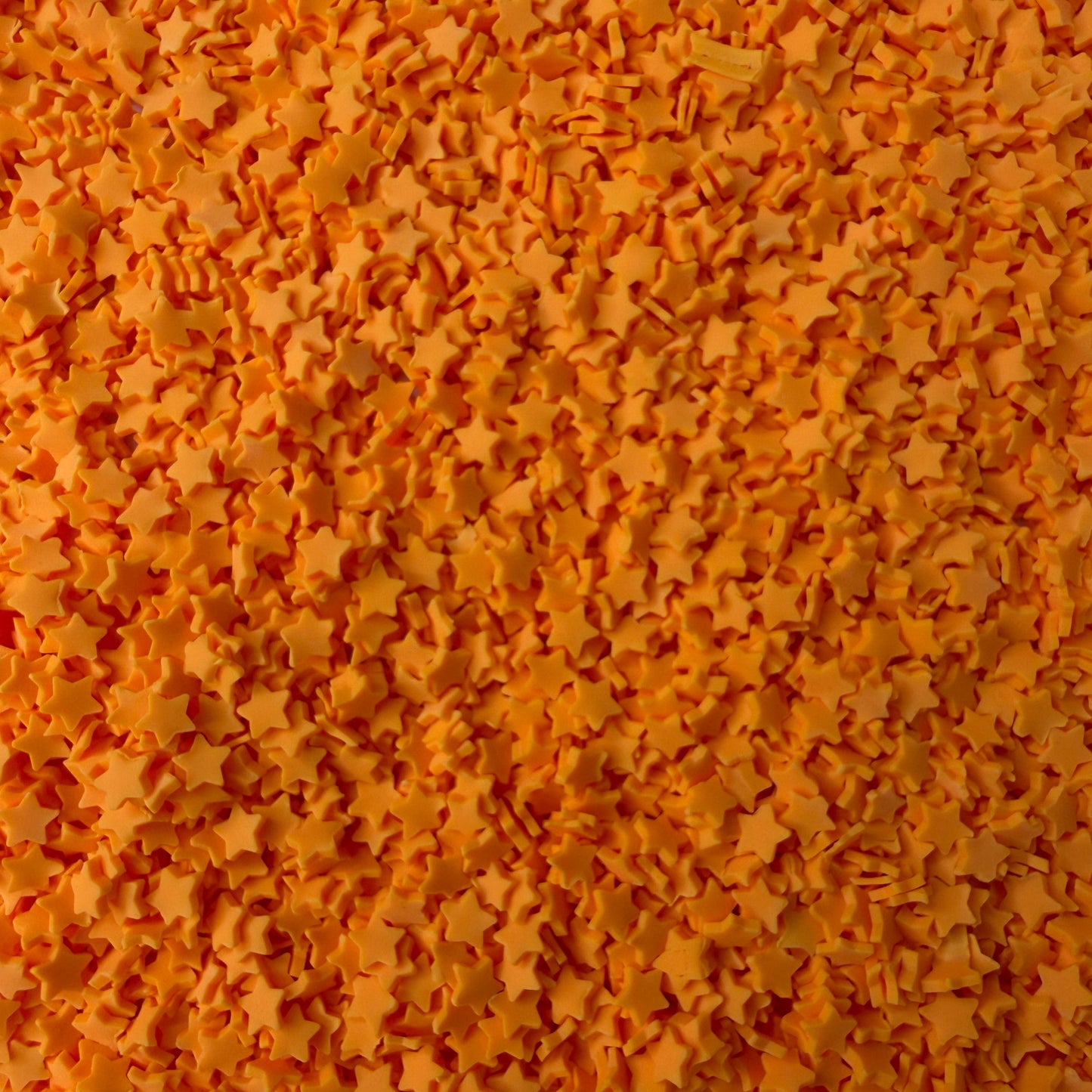 5mm Orange Star V2 Polymer Clay Sprinkle Pieces (NOT EDIBLE) D55-02