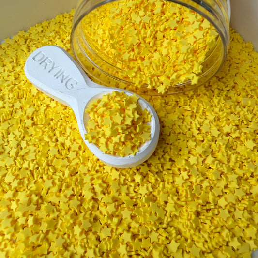 5mm Yellow Star V2 Polymer Clay Sprinkle Pieces (NOT EDIBLE) D55-05
