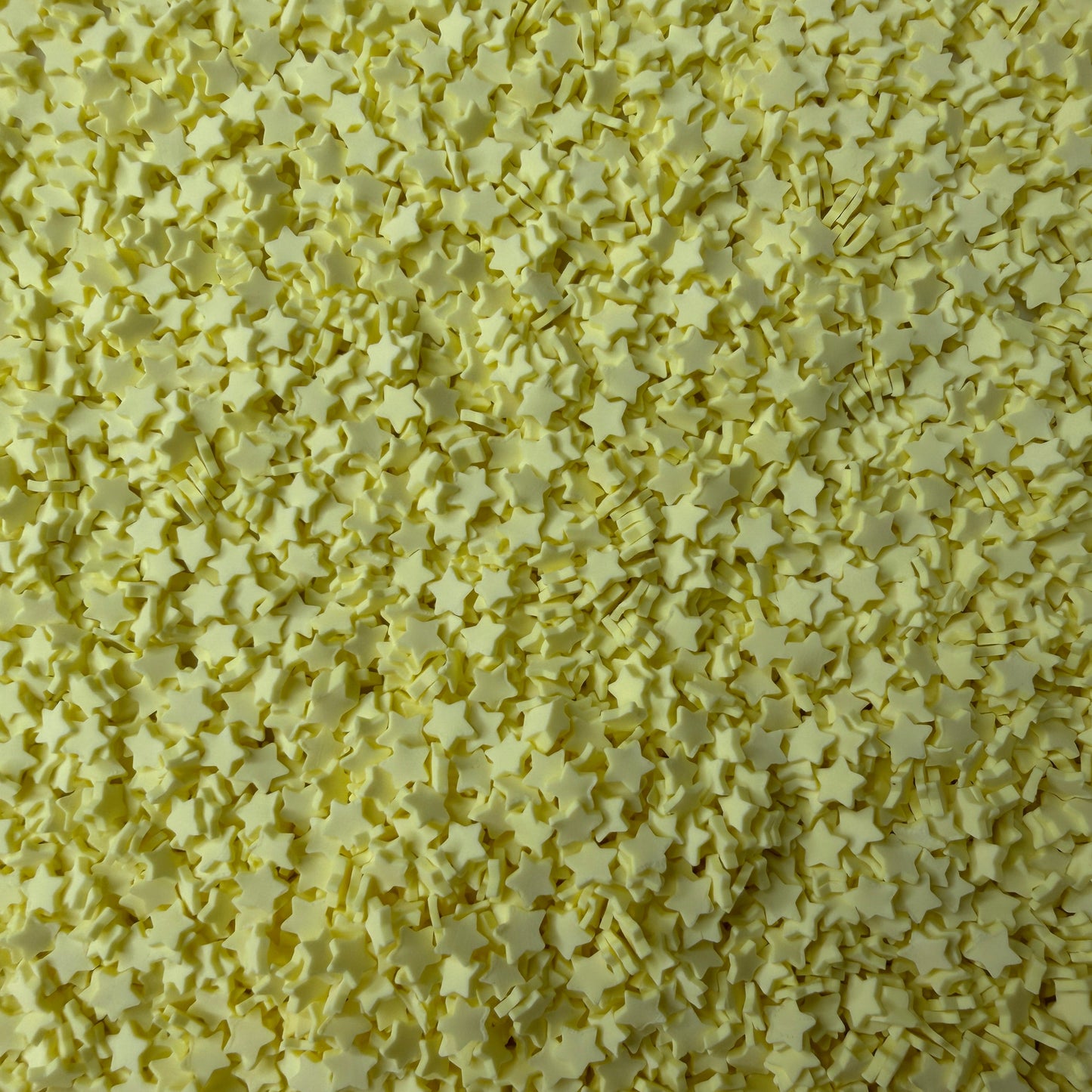 5mm Light Yellow Star V2 Polymer Clay Sprinkle Pieces (NOT EDIBLE) D55-04