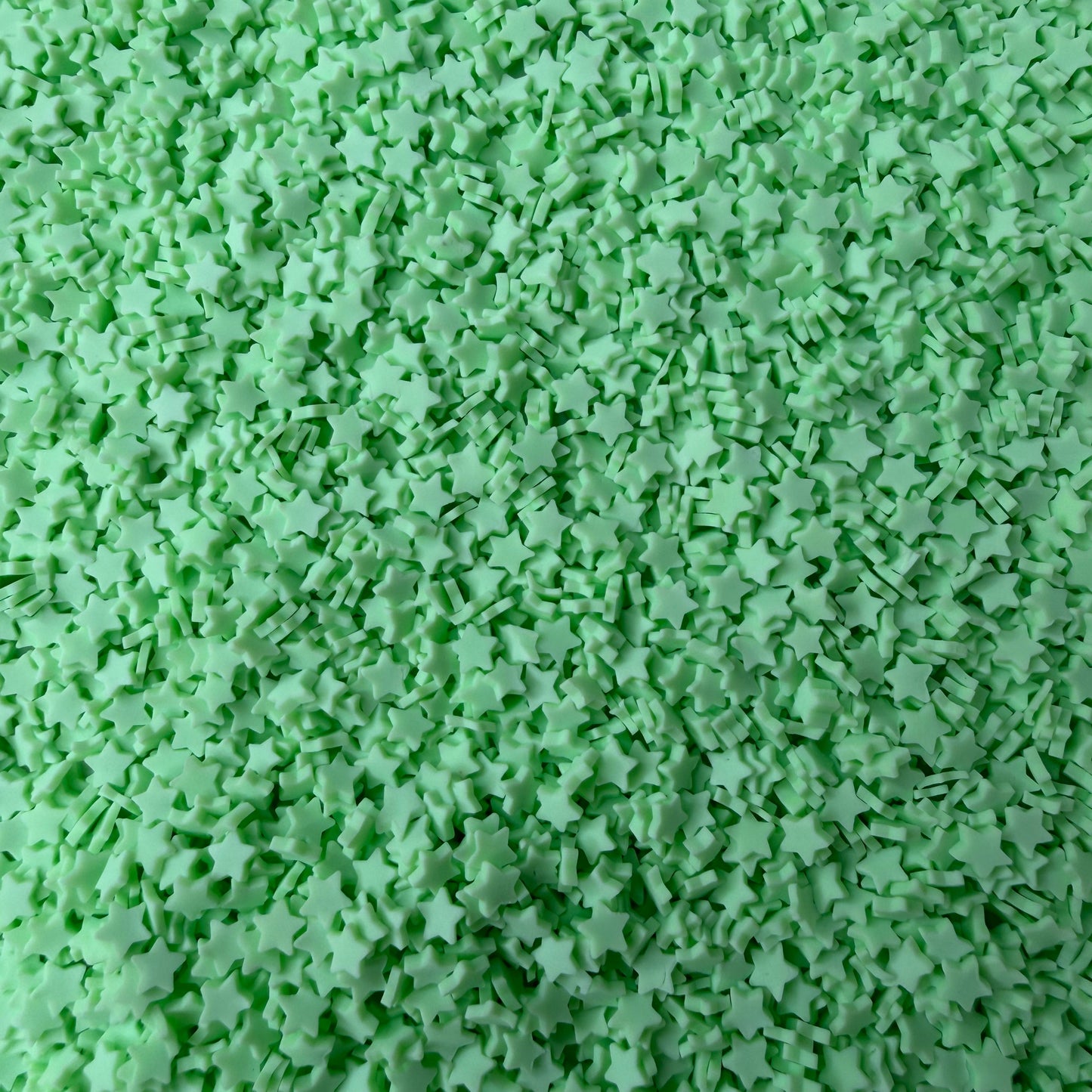 5mm Green Star V2 Polymer Clay Sprinkle Pieces (NOT EDIBLE) D55-06