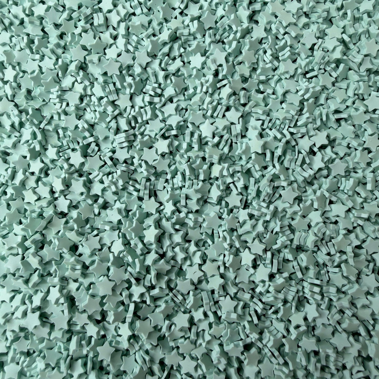 5mm Light Turquoise Star V2 Polymer Clay Sprinkle Pieces (NOT EDIBLE) D55-07