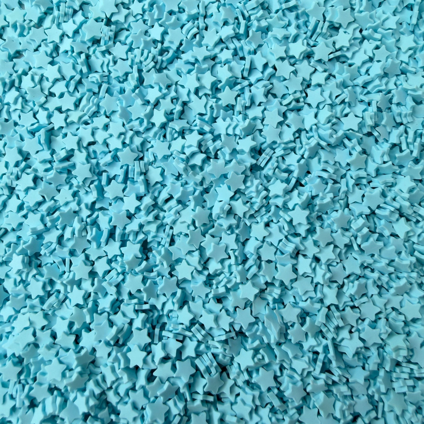 5mm Light Blue Star V2 Polymer Clay Sprinkle Pieces (NOT EDIBLE) D55-08