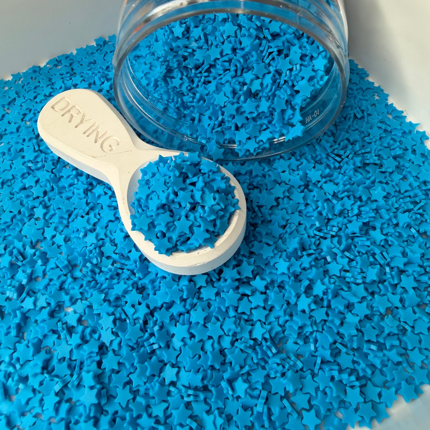 5mm Blue Star V2 Polymer Clay Sprinkle Pieces (NOT EDIBLE) D55-09