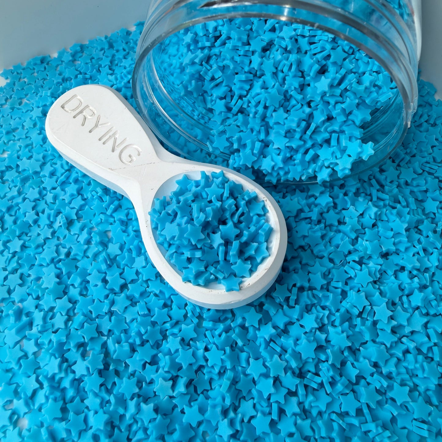 5mm Sky Blue Star V2 Polymer Clay Sprinkle Pieces (NOT EDIBLE) D55-10