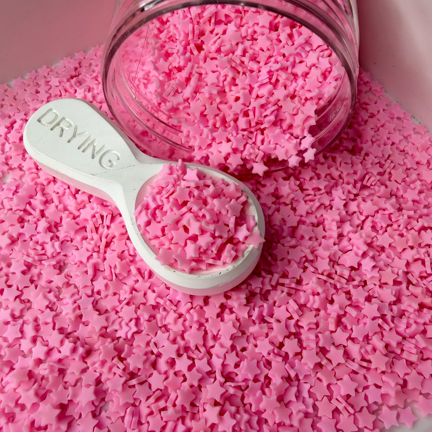 5mm Light Rose Pink V2 Polymer Clay Sprinkle Pieces (NOT EDIBLE) D55-15
