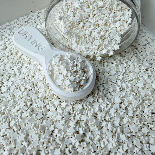 5mm White V2 Polymer Clay Sprinkle Pieces (NOT EDIBLE) D55-18