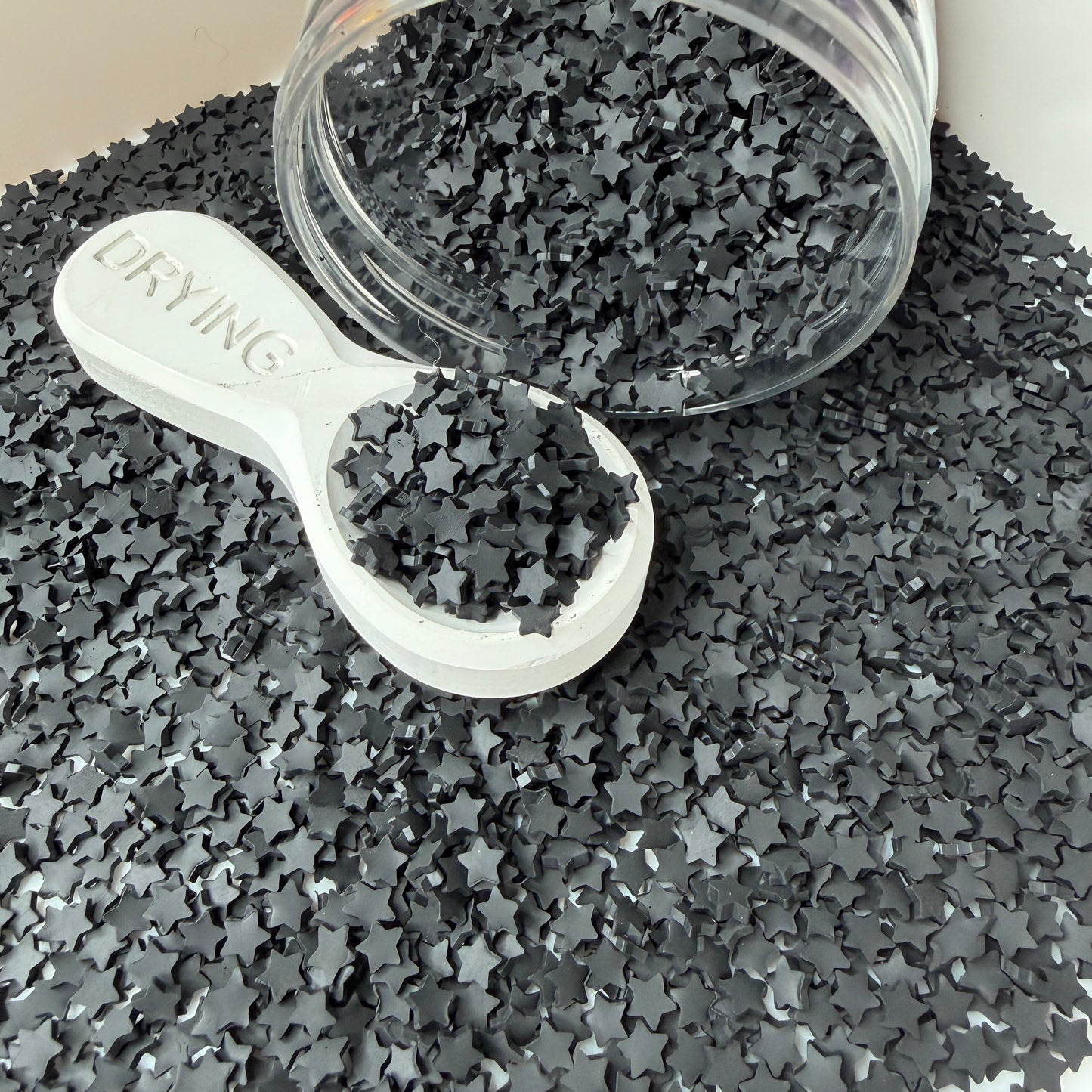 5mm Black V2 Polymer Clay Sprinkle Pieces (NOT EDIBLE) D55-19